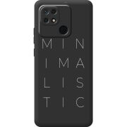 Черный чехол BoxFace Xiaomi Redmi 10C Minimalistic