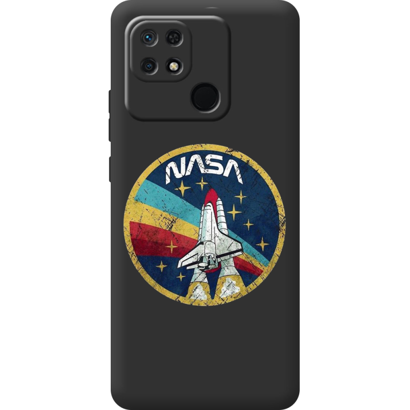 Черный чехол BoxFace Xiaomi Redmi 10C NASA