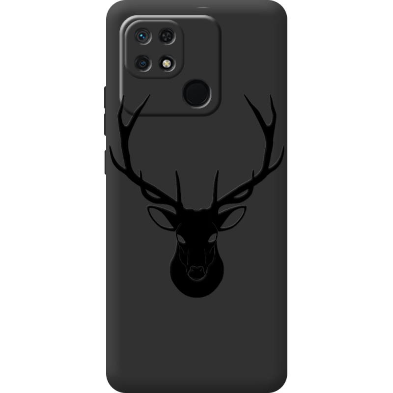 Черный чехол BoxFace Xiaomi Redmi 10C Deer