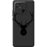 Черный чехол BoxFace Xiaomi Redmi 10C Deer