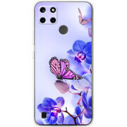 Чехол BoxFace Realme C21Y Orchids and Butterflies