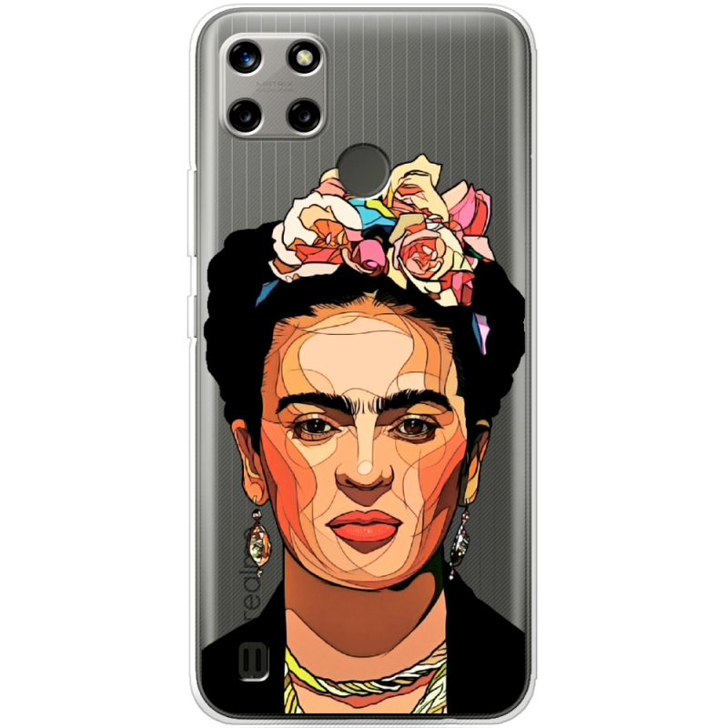 Прозрачный чехол BoxFace Realme C21Y Фрида Кало