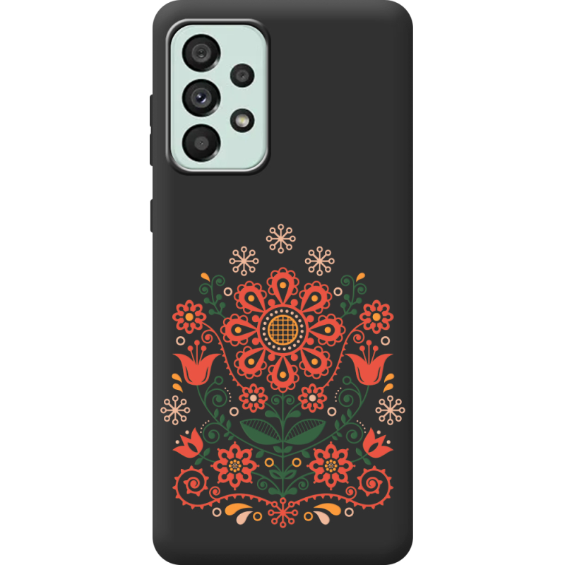 Черный чехол BoxFace Samsung Galaxy A33 5G (A336) Ukrainian Ornament