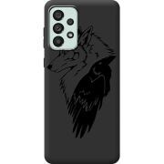 Черный чехол BoxFace Samsung Galaxy A33 5G (A336) Wolf and Raven