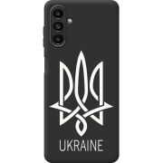 Черный чехол BoxFace Samsung Galaxy A13 5G (A136) Тризуб монограмма ukraine