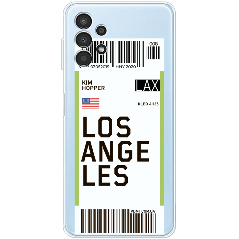 Прозрачный чехол BoxFace Samsung Galaxy A13 4G (A135) Ticket Los Angeles