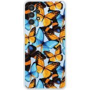 Прозрачный чехол BoxFace Samsung Galaxy A13 4G (A135) Butterfly Morpho