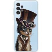 Прозрачный чехол BoxFace Samsung Galaxy A13 4G (A135) Steampunk Cat