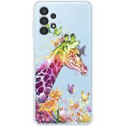 Прозрачный чехол BoxFace Samsung Galaxy A13 4G (A135) Colorful Giraffe