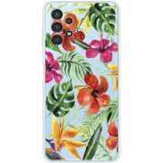 Прозрачный чехол BoxFace Samsung Galaxy A13 4G (A135) Tropical Flowers