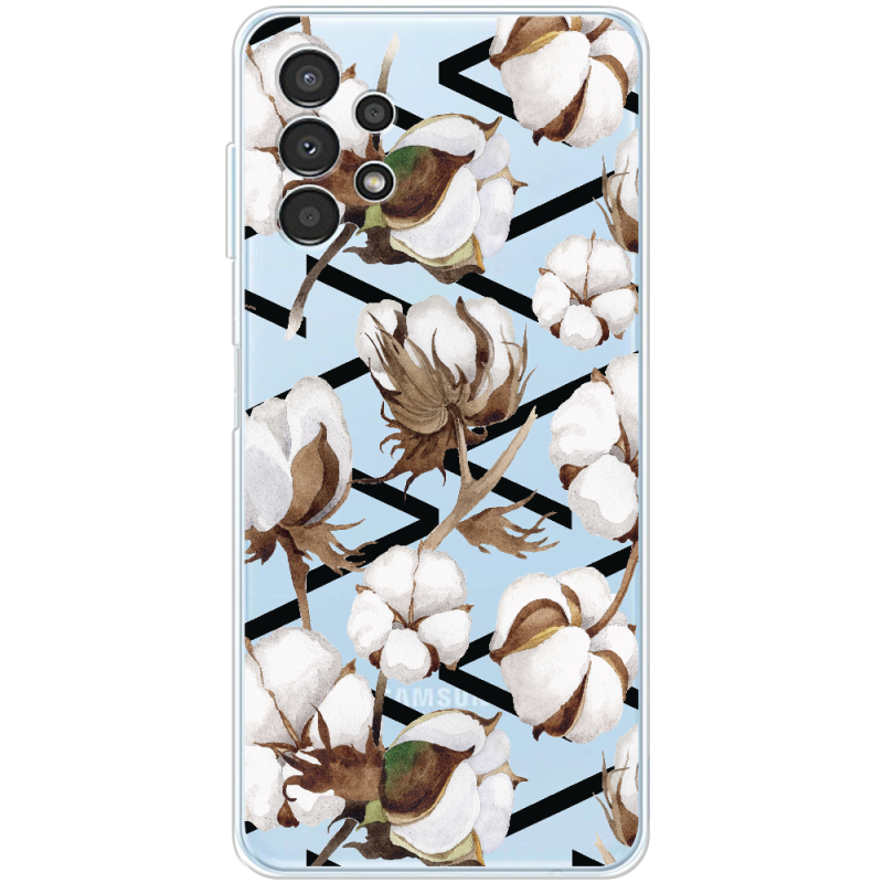 Прозрачный чехол BoxFace Samsung Galaxy A13 4G (A135) Cotton flowers