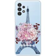 Чехол со стразами Samsung Galaxy A13 4G (A135) Eiffel Tower