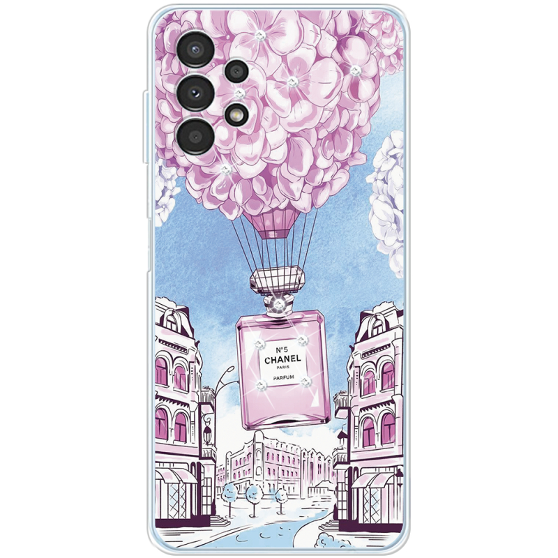 Чехол со стразами Samsung Galaxy A13 4G (A135) Perfume bottle