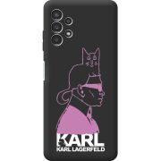 Черный чехол BoxFace Samsung Galaxy A13 4G (A135) Pink Karl
