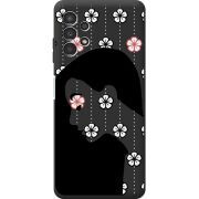 Черный чехол BoxFace Samsung Galaxy A13 4G (A135) Flower Hair