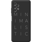 Черный чехол BoxFace Samsung Galaxy A13 4G (A135) Minimalistic