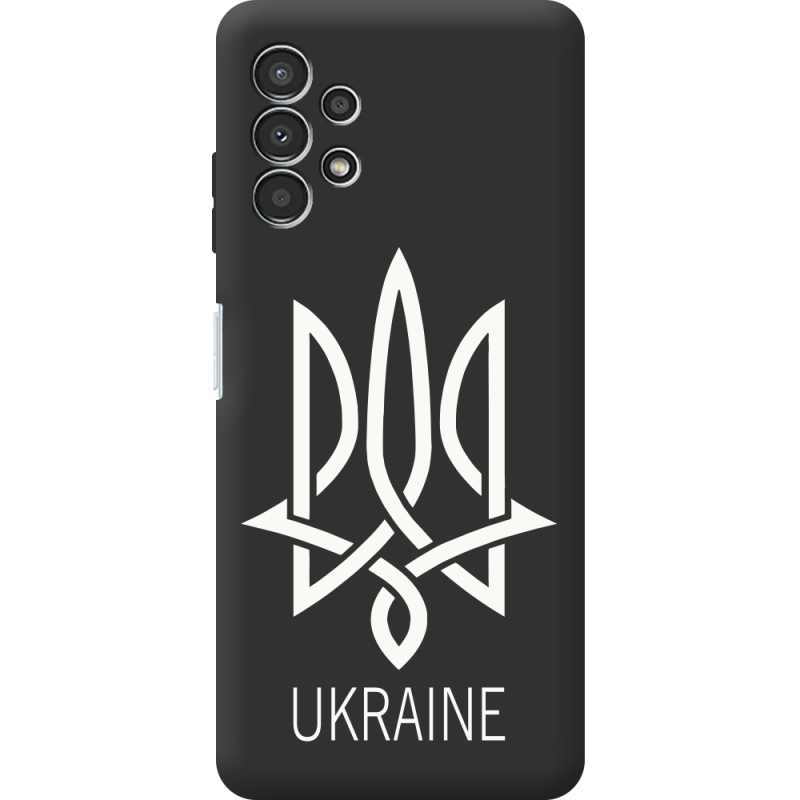 Черный чехол BoxFace Samsung Galaxy A13 4G (A135) Тризуб монограмма ukraine