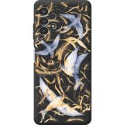 Черный чехол BoxFace Samsung Galaxy A13 4G (A135) Ластівки