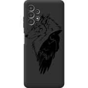 Черный чехол BoxFace Samsung Galaxy A13 4G (A135) Wolf and Raven