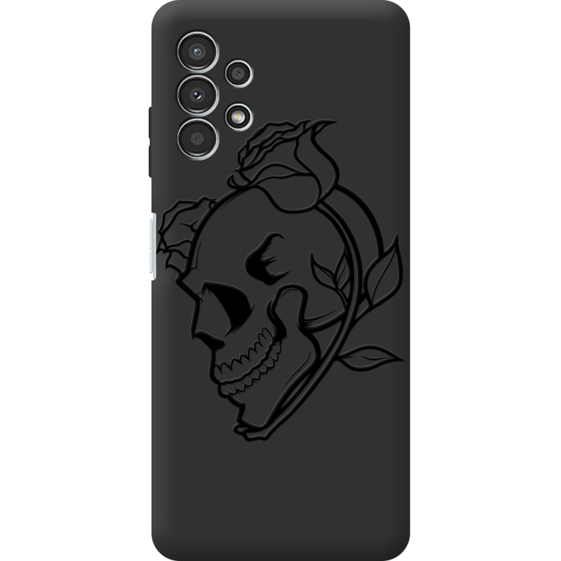 Черный чехол BoxFace Samsung Galaxy A13 4G (A135) Skull and Roses