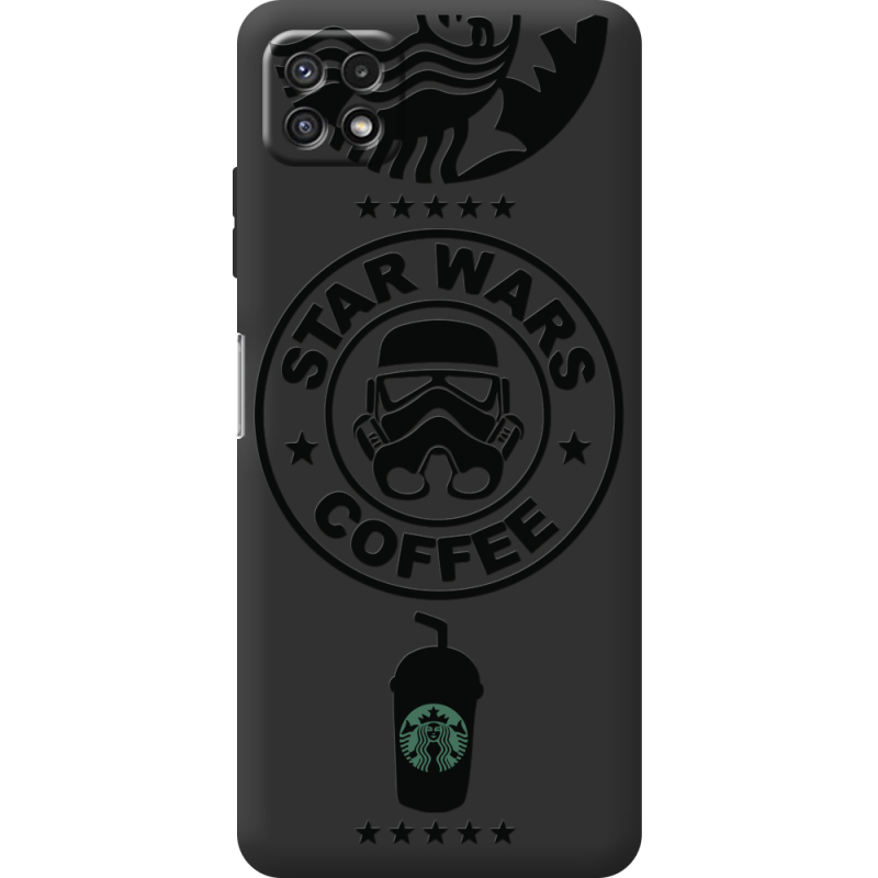 Черный чехол BoxFace Samsung Galaxy A22 5G (A226) Dark Coffee