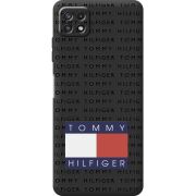 Черный чехол BoxFace Samsung Galaxy A22 5G (A226) Tommy Print
