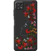 Черный чехол BoxFace Samsung Galaxy A22 5G (A226) 3D Ukrainian Muse