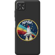 Черный чехол BoxFace Samsung Galaxy A22 5G (A226) NASA
