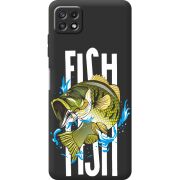 Черный чехол BoxFace Samsung Galaxy A22 5G (A226) Fish