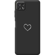 Черный чехол BoxFace Samsung Galaxy A22 5G (A226) My Heart