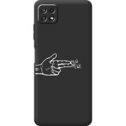 Черный чехол BoxFace Samsung Galaxy A22 5G (A226) Pew Pew