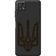 Черный чехол BoxFace Samsung Galaxy A22 5G (A226) Ukrainian Trident