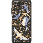Черный чехол BoxFace Samsung Galaxy A22 5G (A226) Ластівки