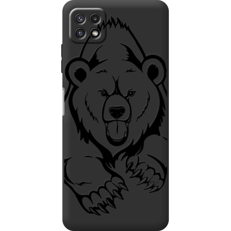 Черный чехол BoxFace Samsung Galaxy A22 5G (A226) Grizzly Bear
