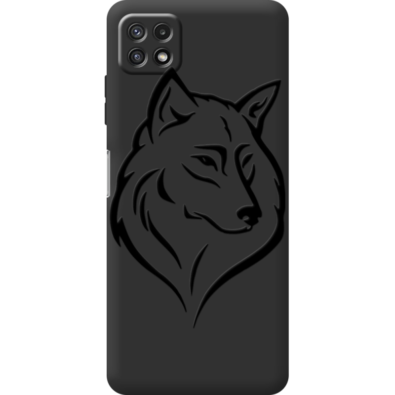 Черный чехол BoxFace Samsung Galaxy A22 5G (A226) Wolf
