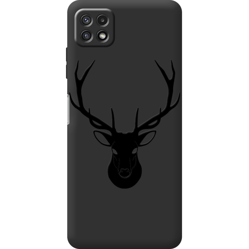 Черный чехол BoxFace Samsung Galaxy A22 5G (A226) Deer