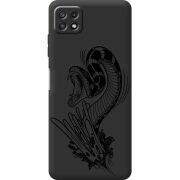 Черный чехол BoxFace Samsung Galaxy A22 5G (A226) Snake
