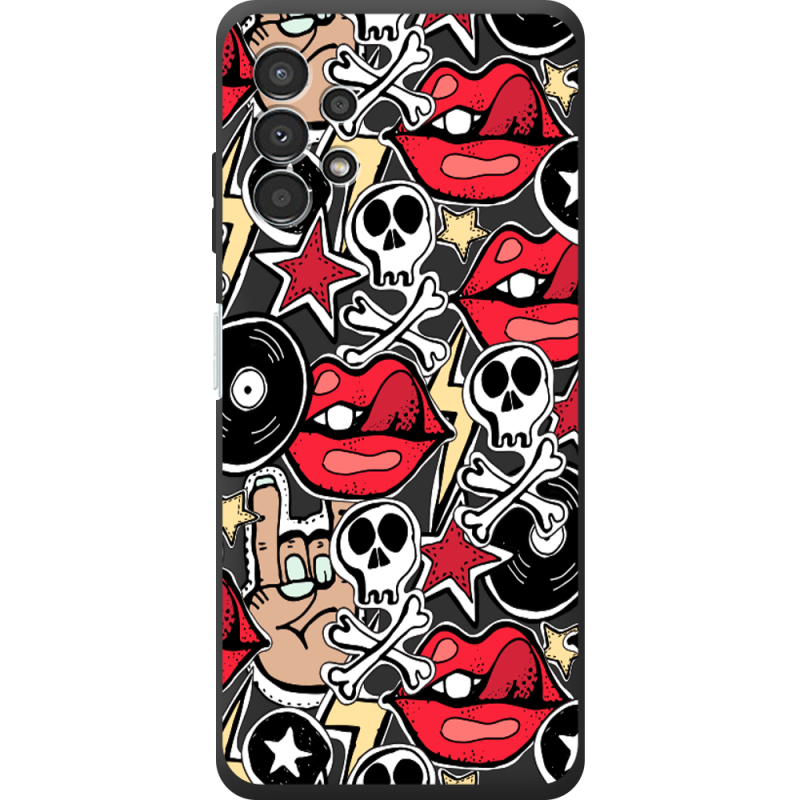 Черный чехол BoxFace Samsung Galaxy A32 5G (A326) Rock Graffiti