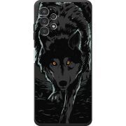 Черный чехол BoxFace Samsung Galaxy A32 5G (A326) Wolf