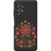 Черный чехол BoxFace Samsung Galaxy A32 5G (A326) Ukrainian Ornament