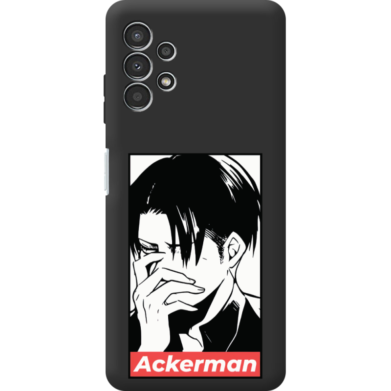 Черный чехол BoxFace Samsung Galaxy A32 5G (A326) Attack On Titan - Ackerman