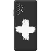 Черный чехол BoxFace Samsung Galaxy A32 5G (A326) Білий хрест ЗСУ