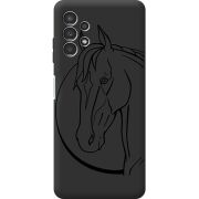 Черный чехол BoxFace Samsung Galaxy A32 5G (A326) Horse