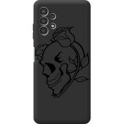Черный чехол BoxFace Samsung Galaxy A32 5G (A326) Skull and Roses