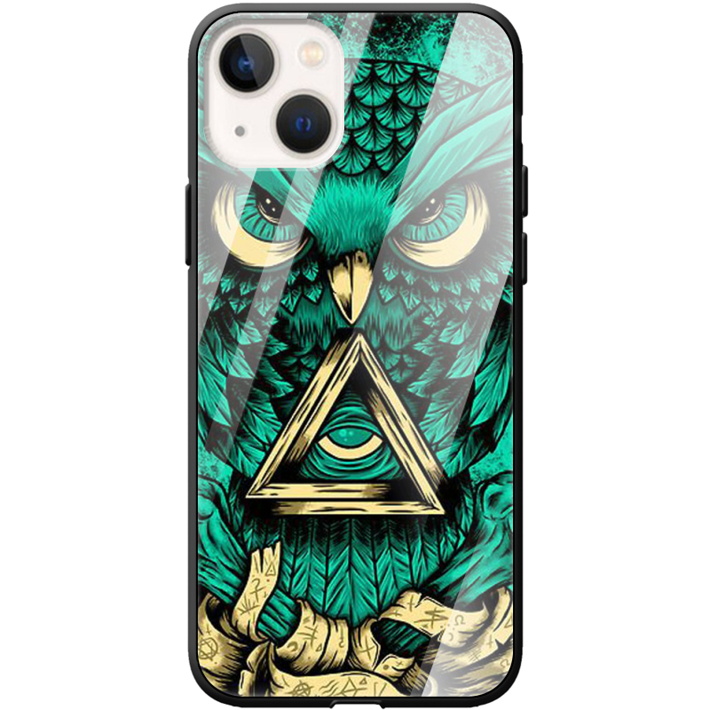 Защитный чехол BoxFace Glossy Panel Apple iPhone 13 Masonic Owl