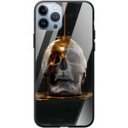 Защитный чехол BoxFace Glossy Panel Apple iPhone 13 Pro Gold Skull
