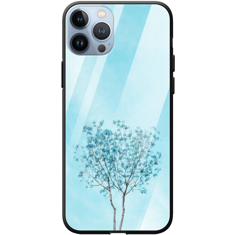 Защитный чехол BoxFace Glossy Panel Apple iPhone 13 Pro Blue Tree