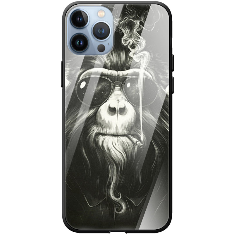 Защитный чехол BoxFace Glossy Panel Apple iPhone 13 Pro Max Smokey Monkey