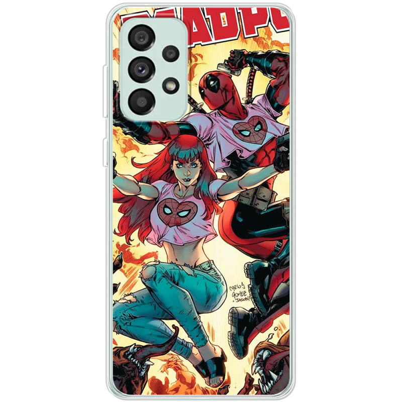 Чехол BoxFace Samsung Galaxy A73 (A736)  Deadpool and Mary Jane