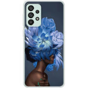 Чехол BoxFace Samsung Galaxy A73 (A736)  Exquisite Blue Flowers